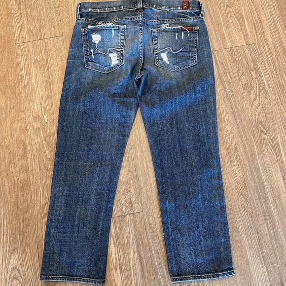 7 for All Mankind Straight Leg Cigarette jeans NWOT Size 26 - Picture 2 of 6